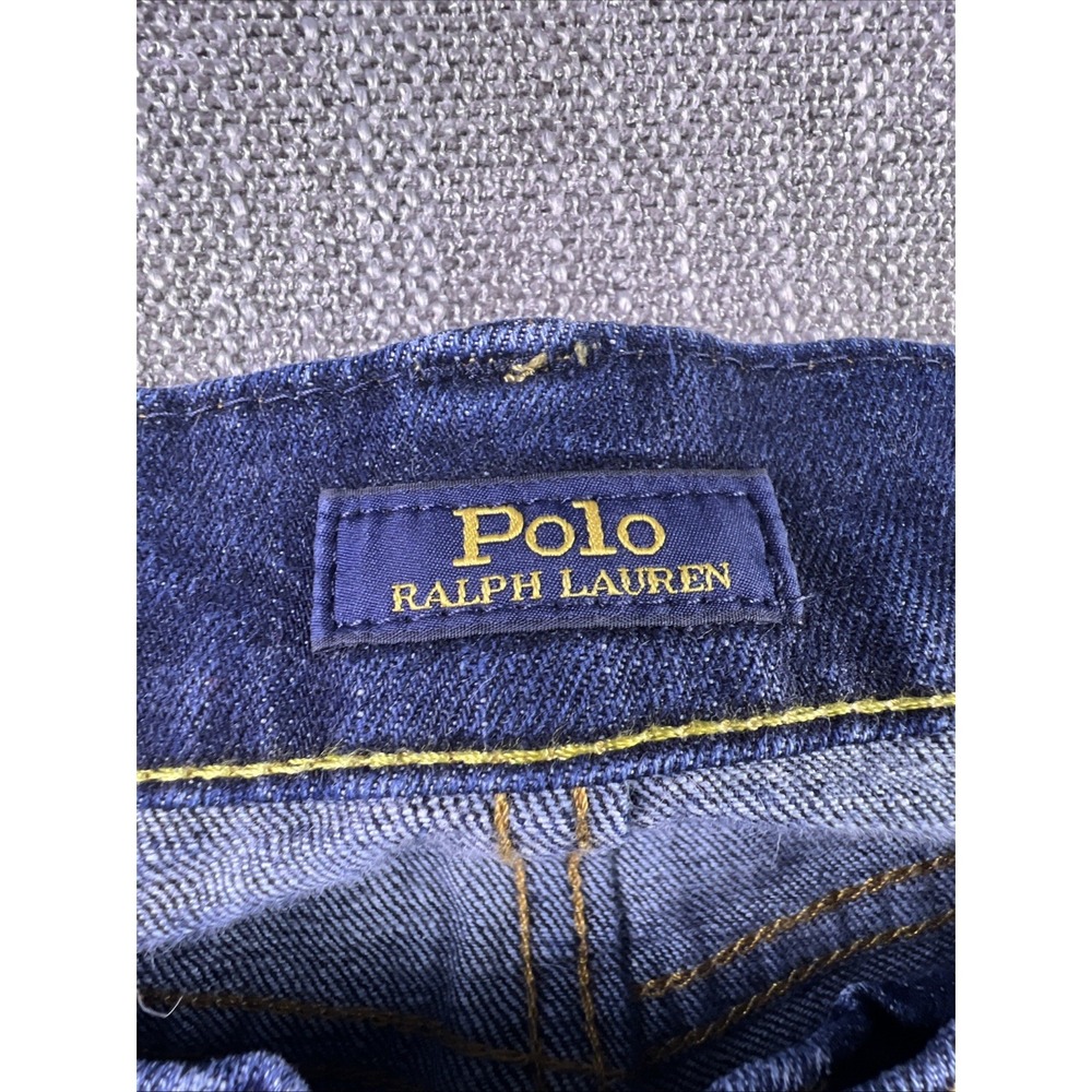 Polo Ralph Lauren Jeans Men's 34x32 Blue Dark Wash Straight Preppy City Logo - Picture 4 of 16